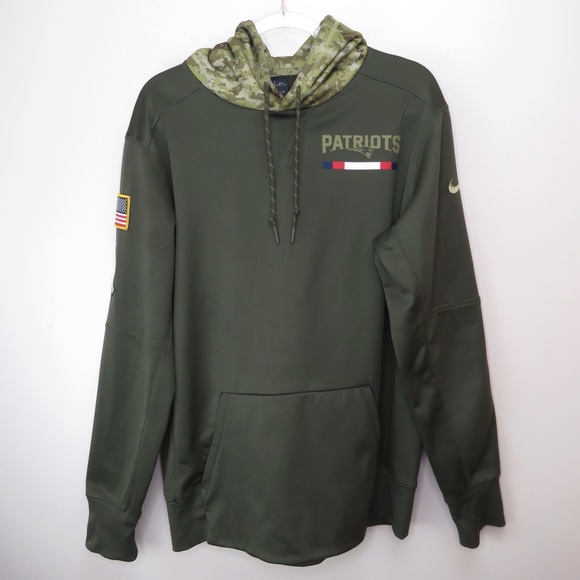 Nike Shirts | Nike Army Nfl Patriots Hoodie Sweatshirt | Poshmark
